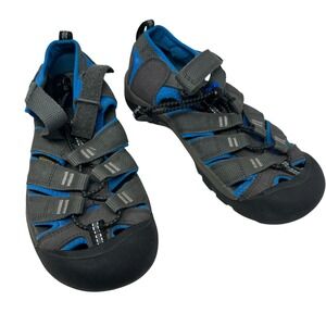 Keen Newport H2 Kids Size 2 Grey Blue Waterproof Hiking Sport Sandals 1022839